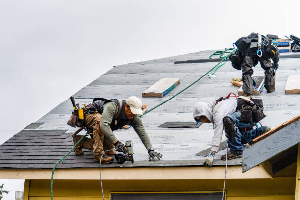Professional Roof Installation technician working in Fryeburg, ME